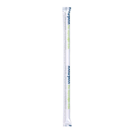 Aardvark 7.75" White Wrapped Giant Paper Straws 2200 PK 61500039